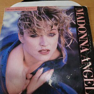 Madonna Angel Special Priced 2 Cut Maxi Single 45 RPM LP Vinyl Record 1985 LP1